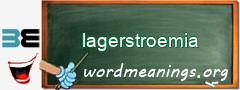 WordMeaning blackboard for lagerstroemia